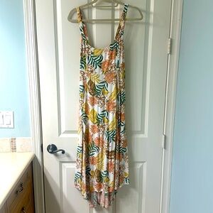 Tie-Back Floral Dress